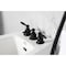 Kingston Brass ThreeHandle Bidet Faucet, Matte Black KB320KL - alternate 6